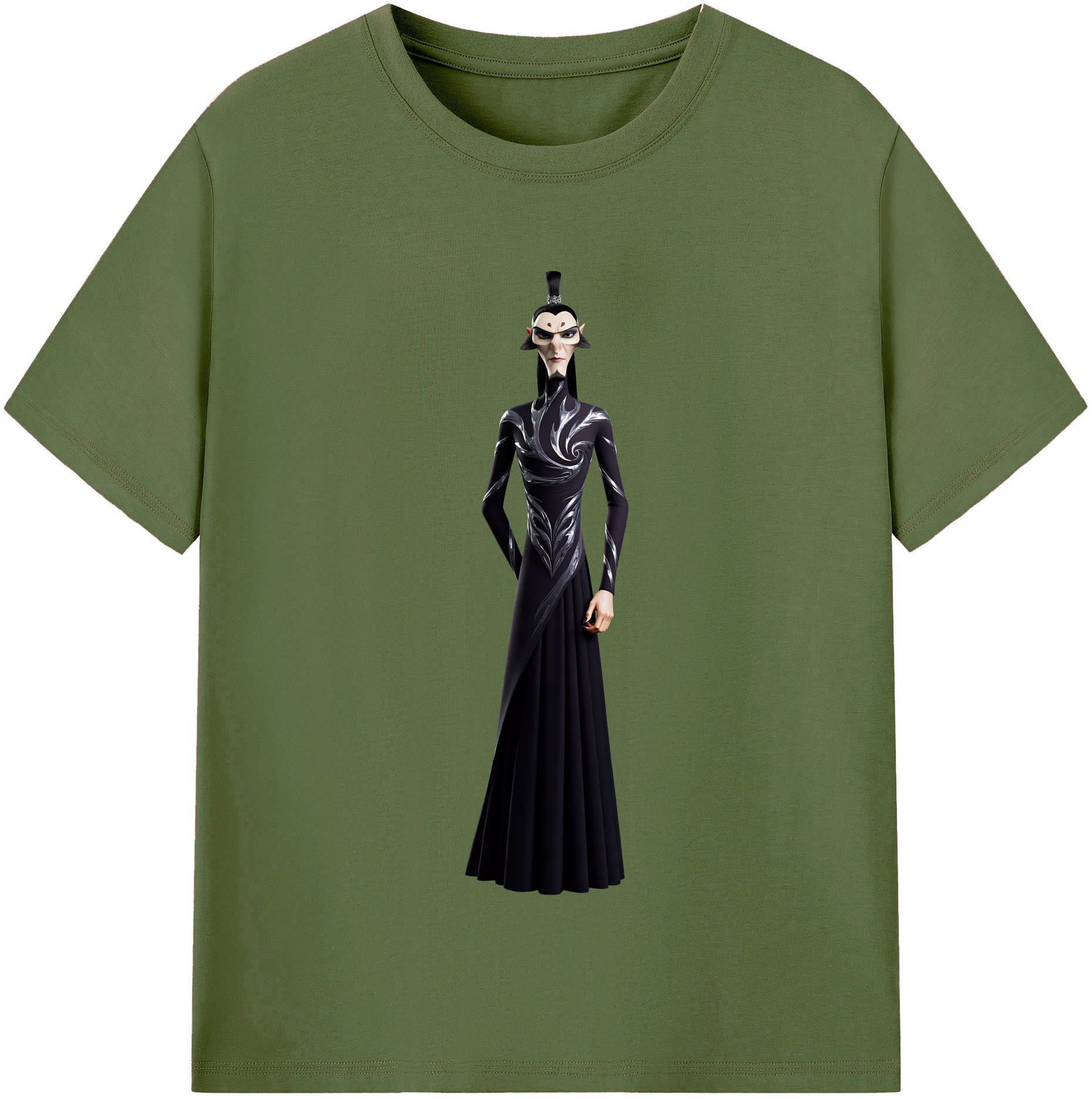 （画像用） Ne Zha 2 ナタ 魔童の大暴れ 綿100％半袖Tシャツ（フロントプリント）